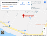 Wengfu Australia Newcastle - Raven Street Googel Map