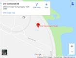 Newcastle – Cormorant Road Google Map